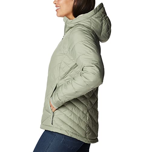 Image of Columbia Women's Omni-Heat Reflective Heavenly Hooded Hiking & Trekking Down Standard Length Jacket