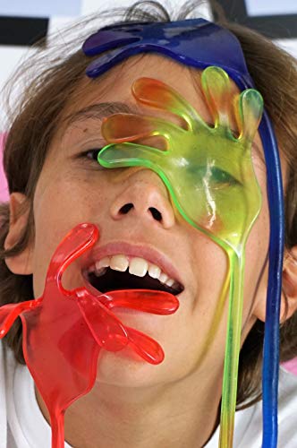 JA-RU Sticky Hand (2 Hands) and a Bouncy Ball Bundle Vinyl Glitter Stretchy Toys | Item #315-1slp