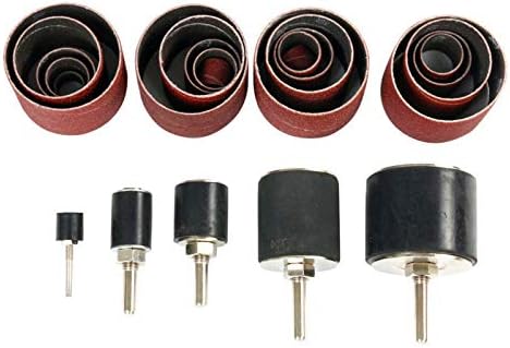 New SANDING ROUND DRUM SET FOR WOOD DRILL PRESS SANDER SLEEVES TOOL WOODWORKING KIT,