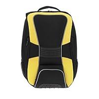 Totto Rucksack für Fahrräder, Herren, MA04MOT002-1410G-NA0, Schwarz/Gelb, 47 cm