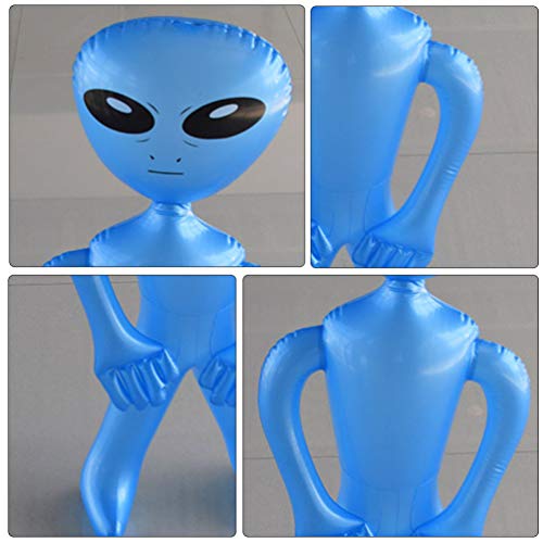 Amosfun Alien opblaasbaar speelgoed Halloween opblaasbare Mars Alien steun groot oog UFO Aliens Halloween… - Image 6