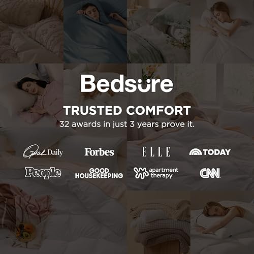 Image of Bedsure Oversized Queen Duvet Cover - 3 Pieces Prewashed Cotton-Like Polyester Extra Soft Bedding Set, Includes 1 Duvet Cover 98x98 Inches with Zipper Closure & 2 Pillow Shams, Linen, No Comforter