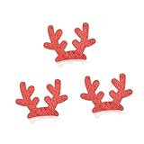 Kisangel 3stücke Tierhaarschmuck für Haustierfrisuren Party-Accessoires Modisch Sorgfältige Verarbeitung Rot
