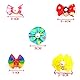 20 Stück Hunde Haarschmuck, Multicolor Strass Perlen Blumen Mit Gummibändern Welpen Haarschmuck Haarschleifen mit Gummibänder für kleine Hunde