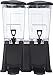 Carlisle FoodService Products Trimline Double Base Rectangular Drink Dispenser with Spigot for Catering, Buffets, Restaurants, Polycarbonate (Pc), 3.5 Gallons, Black