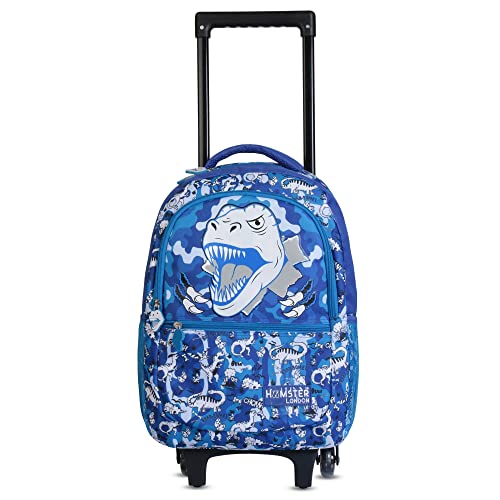 Image of HAMSTER London Dyno Amigoes Trolly Backpack| Dyno Design Trolley Backpack Bag with 4 Wheel | Kids Trolly Backpack for School