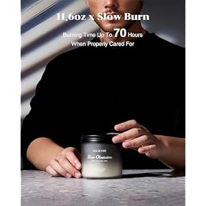 M&SENSE Citrus Cedarwood Scented Candles for Men, 11.6oz 2 Wick Large Natural Soy Candle Long Lasting Candle with 70 Hours, Highly Scented Candle for Men Home Fragrance Valentines Day Gifts for Him MSENSE Citrus Cedarwood Scented Candles for Men 116oz 2 Wick Large Natural Soy Candle Long Lasting Candle with 70 Hours Highly Scented Candle for Men Home Fragrance Valentines Day Gifts for Him