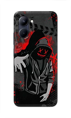 Image of Printed Hard Back Cover for Realme C33 Back Cover (Hoodie Rapper) -190724(EA)