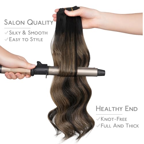 Image of WENNALIFE Sew in Hair Extensions Real Human Hair, Thick & Invisible Weft