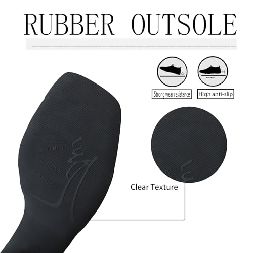 Women's Leather Studded Slingback Chunky Heel Sandals Pumps with Adjustable Ankle Buckle Fashion Breathable T-Strap Open Square Toe Mid Heels Sandals Prom Party Wedding Dress Shoes4