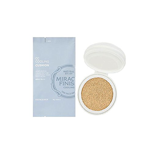 The Faceshop CC Cooling Cushion SPF42PA+++ 15g For Refill/NEW (V201 Apricot Beige)