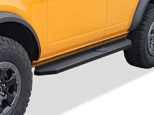 Estribos planos Tuxtreme 6 pulg acero para Ford Bronco miniatura 1