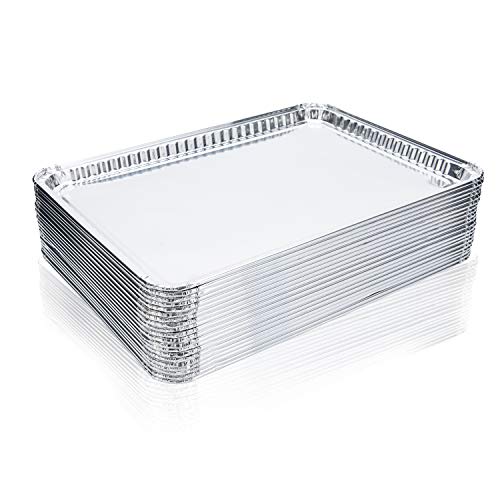 Aluminum Cookie Sheets (15 Pack) - Disposable Pans; Aluminum Foil Baking Sheets, Perfect for Making Large Batches - 16' x 11 1/4'