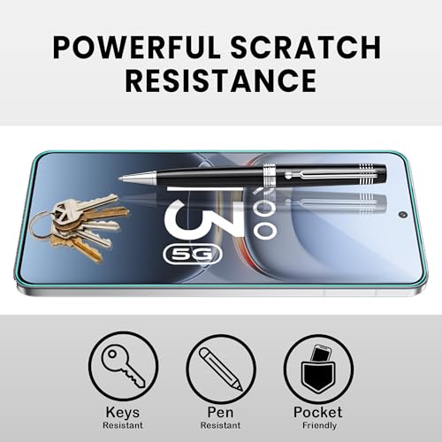 Image of FIRST MART Tempered Glass for iQOO 13, 9H Full-Glue Screen Protector, 3D Edge-to-Edge, HD Clear, Oleophobic, Case-Friendly, Black, Pack of 1