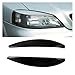 Car Front Headlight Lamp Eyebrows Eyelids Moulding Cover Trims Compatible with Opel Vauxhall Astra H MK5 2004-2009 2007 2008