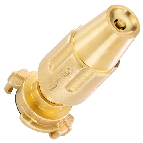 POPPSTAR Lanza de riego de latón Extra Resistente con tobera de 14 mm de diámetro Nominal
