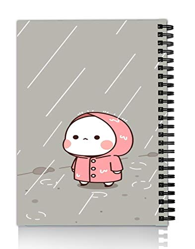 Image of DI-KRAFT Handcrafted Hard Cover Unruled Paper Wiro Bound Printed Journal Diary Notebooks for Girls and Boys Spiral Wire Binding Memo Notepads Notebook Planner (160 Pages A5)
