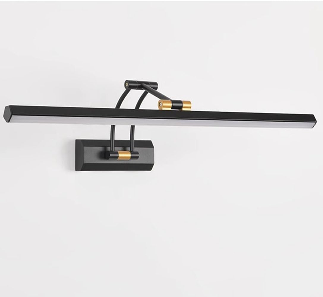LED Spiegellampe Bad Drehbare Wandleuchte 15W 60CM 3 Helligkeitsstufen Badezimmer Spiegelleuchten 3000k/4500k/6000k Wandlampe mit Schwenkbar Lampenkopf Leseleuchten für Hotel Restaurant