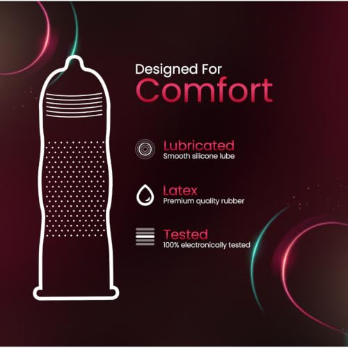 Image of Funtime Vanilla Flavoured comdoms Pack of 2 (10pc each) | Dotted Ribbed & Contoured Condoms for Maximum Pleasure | Made With Natural Rubber Latex | Lubricated Condoms for High Excitement & Satisfaction