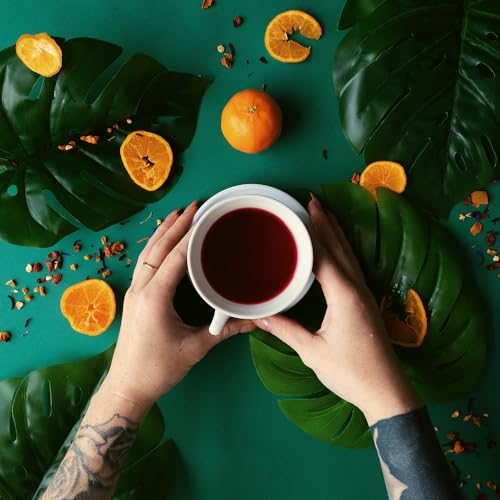 Image of Organic Positively Tea Company, Coco Berry Mango, Herbal Tea, Loose Leaf, 16 Ounce