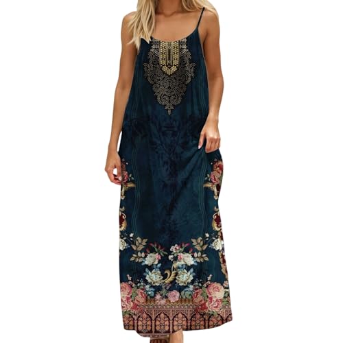 Image of HTHLVMD Backless Cami Dress Summer Dresses for Women 2026 Spaghetti Strap Dresses Womens Solid Color Backless Cami Dress