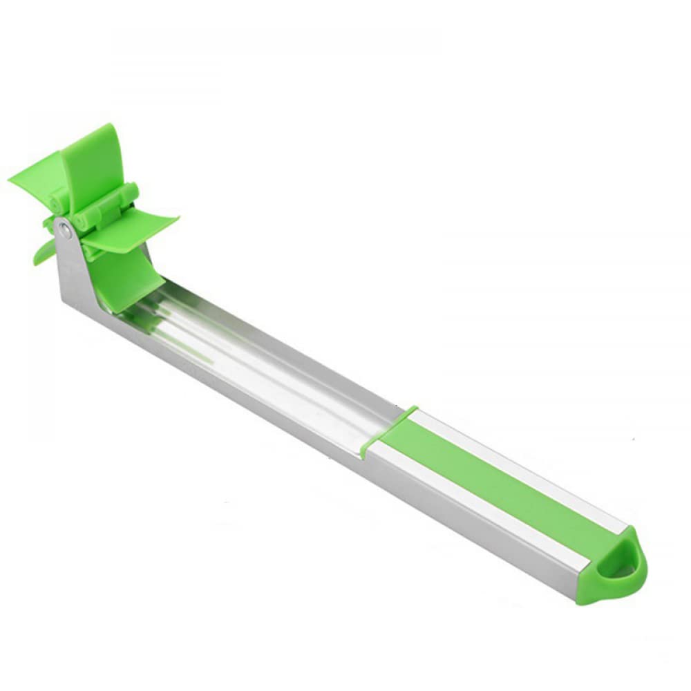 Gandunqi Girls Cream Watermelon Windmill Cutter Slicer - Auto Stainless Steel Melon Cuber Knife - Fun Fruit Vegetable Salad Quickly Cut Tool, Best Gift For Mom Friends, Must Have Kitchen Gadget