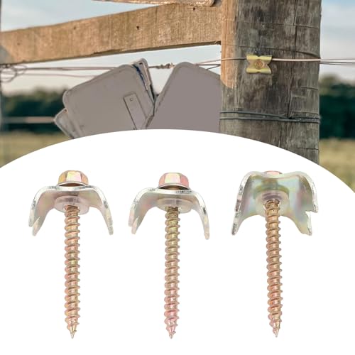 100 Piezas Clavos para Cerca 4.9 cm Clavos de Alambre de Acero para Valla Compactos y de Fácil Instalación para Campo, Jardín y Granja miniatura 3
