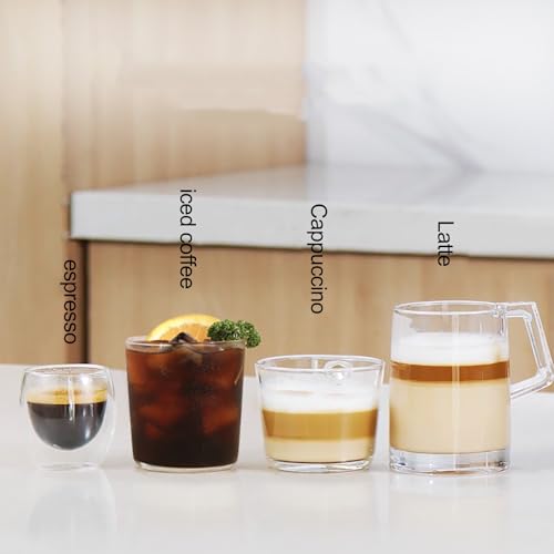 LISHAOHU Professional Coffee Machine, Small Stainless Steel Coffee Machine, Semi-Automatic Espresso Machine With Milk Foam Steam Wand, Multifunctional Machine, 1.4 Liter Removable Water Tank - Image 3