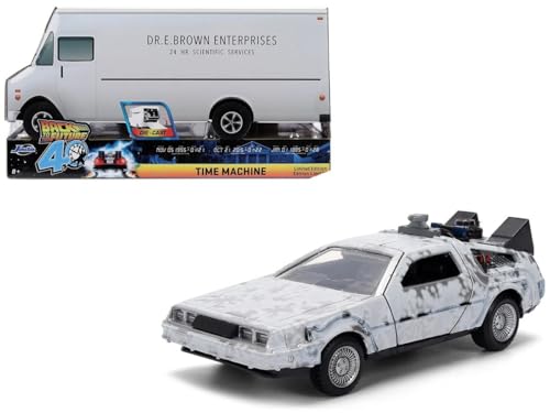 Modelo de auto Back to the Future 1:32 aniversario 40 años