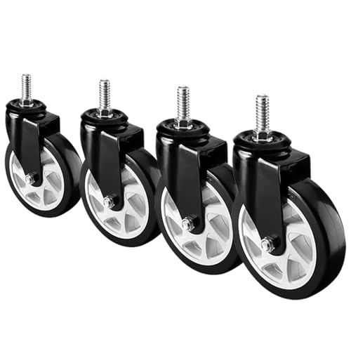 Aenmezen 4 4/5C` XCx LX^[ u[Lt M12*30mm lWt Xe LX^[ ׏d500 kg mCYȂ PU ԗ Ȃ(Swivel,5in)