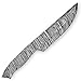 ColdLand Damascus Knife Blank Blade Hand Forged for Hunting Knife Making Supplies, Skinner Blank