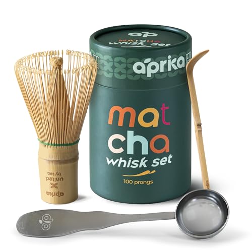 Té Matcha japonés ceremonial 100g con batidor de bambú miniatura 6