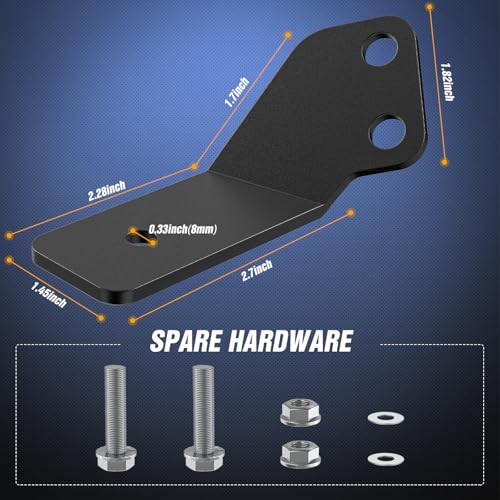 Image of Nilight Light Bar UTV A-Pillar Brackets for Yamaha YXZ 1000R 2016-2024 | for Yamaha YXZ 1000R 2016 2017 2018 2019 2020 2021 2022 2023 2024, Front Side LED Pods Hood Mounting