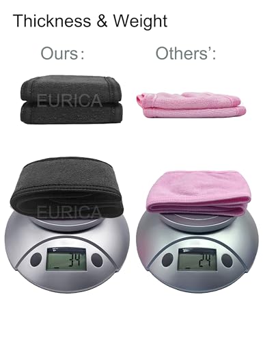 EUICAE Hair Wrap Headband, 6 Pack Non-slip Stretchable Washable Makeup Headband for Face Wash Facial Treatment Sport Fits All, White (Black)