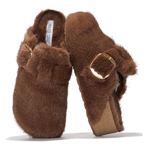 Image of Project Cloud Clogs for Women Footwear - Memory Foam and Non-Slip Platform Wedges Heels for Women Mules & Clogs 2026 - Comfortable Stylish Slip-On with Adjustable Straps (Rhona, Brown, 10)