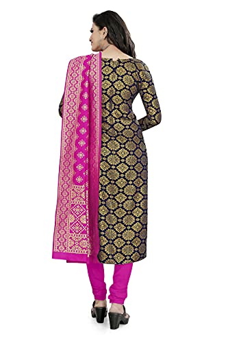 Image of AKHILAM Women's Jacquard Cotton Silk Unstitched Straight Salwar Suit Dress Material (30BNRS78 Parent)