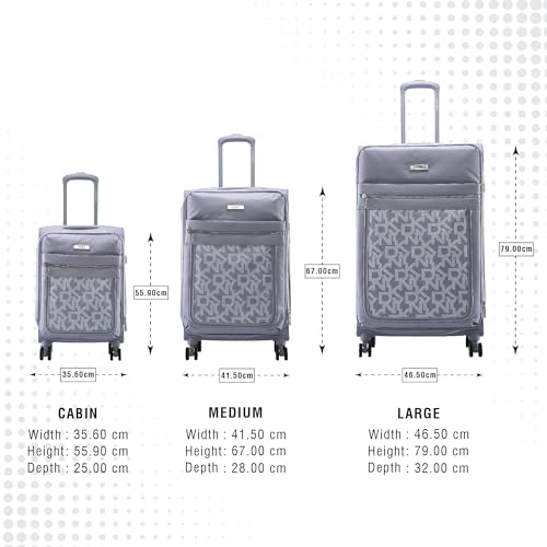 Image of DKNY After Hours Range Grey Color 29 inch Large Trolley