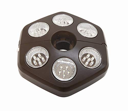 SimplyShade SS-SUN14-00 Cabana Stripe Black Umbrella Lights