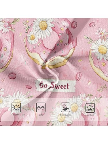 ZZKKO Flower Donuts Pink Girls Underwear Toddler Panties for Girls Comfort Brief Size 2-8T3