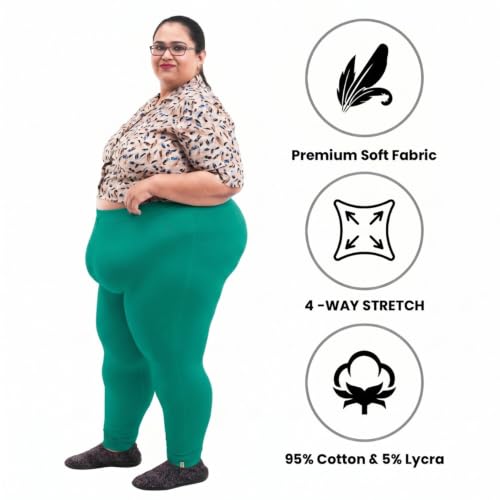 Image of BIGTEES Cotton Leggings for Women Full Length | Stretchable, Soft & Comfortable Pants for Women