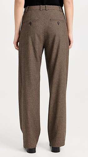 Vince Women's Houndstooth Pleat Front Pants3