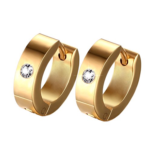 See full amazon price history chart for Asma Jewel House Gold Plated CZ Stainless Steel Hoop Earrings for Men and Women Asma Jewel House Gold Plated CZ Stainless Steel Hoop Earrings for Men and Women (B01LWCDKC4) Amazon Price History, Amazon Price Tracker