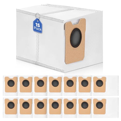 BIHARNT Omni C20 �_�X�g�o�b�O 15�p�b�N Eufy C20 C10�p Eufy Robot Vacuum Omni C20 C10�Ή� �|���@�o�b�O ��e�ʃA�N�Z�T���[ 4�w�����p�o�b�O�t��