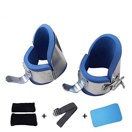 N / A Par de Botas de Gravedad de inversión con Almohadilla de Espuma, Sistema de Bloqueo de Tobillo con Hebilla de Mandril de precisión, Reduce la Fatiga de la Espalda y Mejora la Comodidad