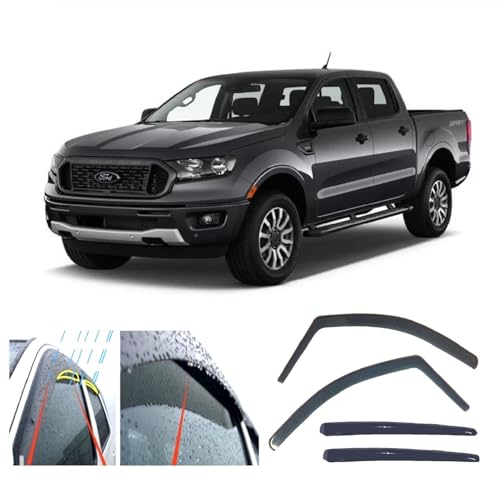 Déflecteurs d'air de qualité supérieure pour Ford Ranger T6