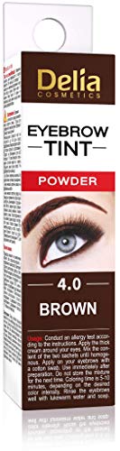 Delia Cosmetics - Crema para cejas y pestañas, 15 ml, color marrón, dura hasta 14 días. -