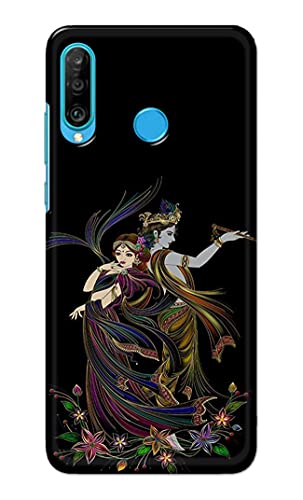 Image of Lord Radha and Krishna Hard Back Case Cover for Huawei P30 Lite /Nova 4e, Marie-L21BX, MAR-L01A, MAR-L21A, MAR-LX1A Back Cover -(J5) VNS2223