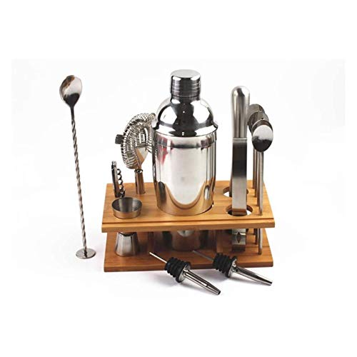 Kit de bartender 14 piezas con soporte acero inoxidable 550ML miniatura 6