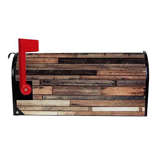 My Daily Magnetic Mailbox Cover Wooden Background Vintage Decorative MailWraps Mailbox Post Box Cover Oversized 25.4X 20.78 inch