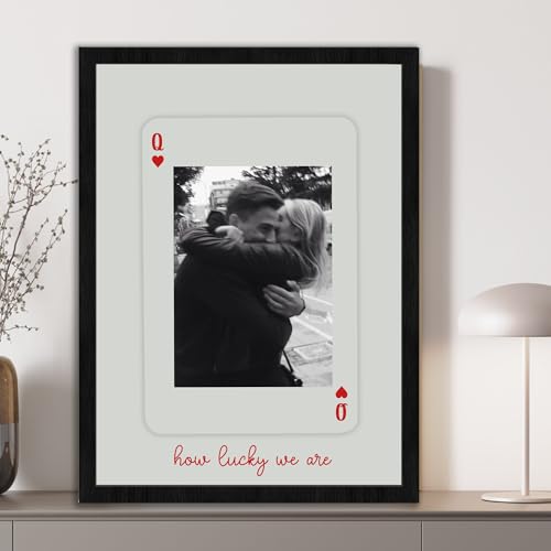 FAMITRENDZ Custom How Lucky We Are Wall Art, Custom Couple